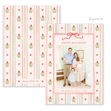 Holiday Heirloom Blush - Watercolor Printed Holiday Card