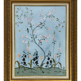 Bluebird Garden, Framed (19x25 Canvas)