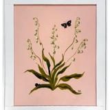 Botanical study in blush, framed (16x20 Canvas)