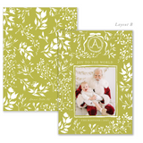 Fleur de Noël Citron - Watercolor Printed Holiday Card