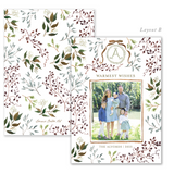 Fleur de Noël Hollyberry - Watercolor Printed Holiday Card