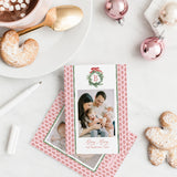 Laurel & Light Poinsettia - Watercolor Printed Holiday Card