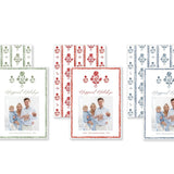 Tres Fleur, Multiple colors available- Watercolor Printed Holiday Card